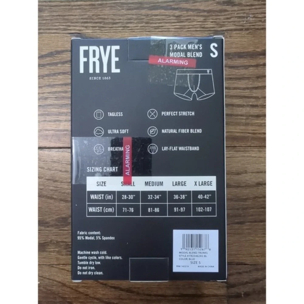 Frye Men's Underwear Size S‎ Blended Trunks 3 Pack